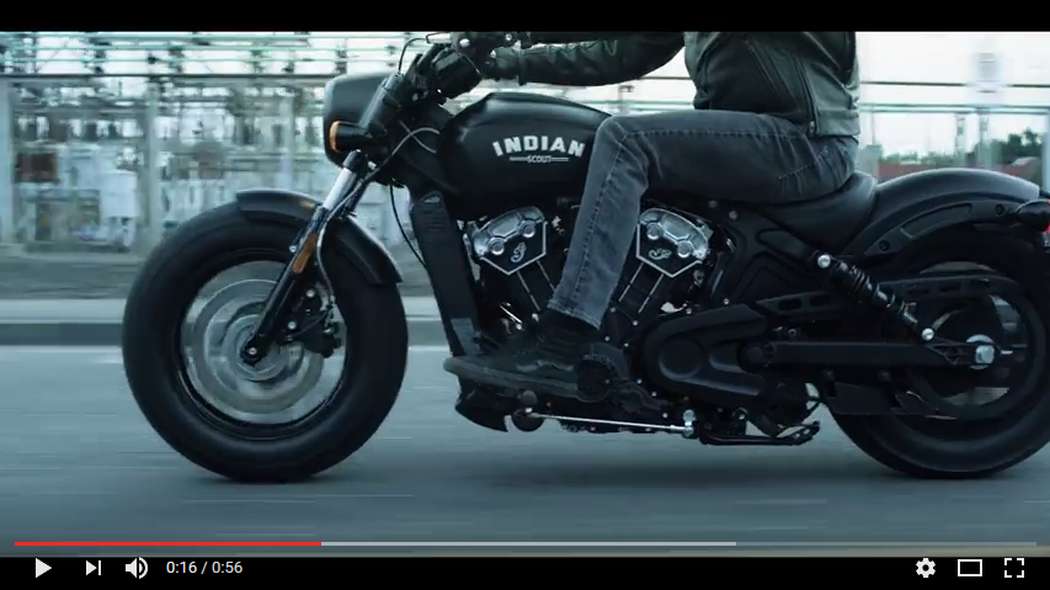 Video Indian Scout Bobber