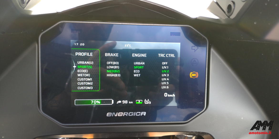 display energica experia
