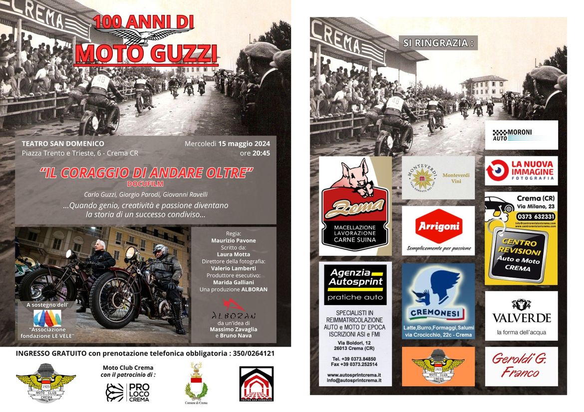 Moto Guzzi - Il coraggio di andare oltre Moto Guzzi - Il coraggio di andare oltre