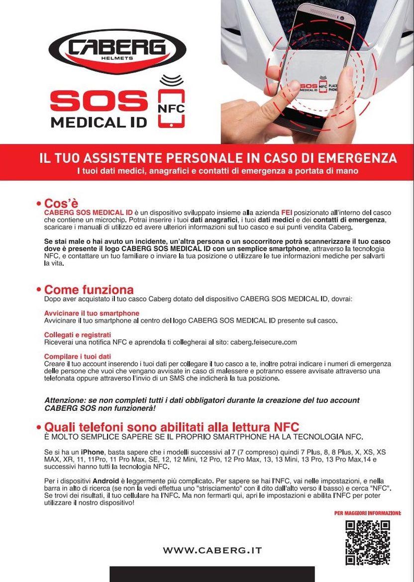 Caberg Medical SOS id Caberg Medical SOS id