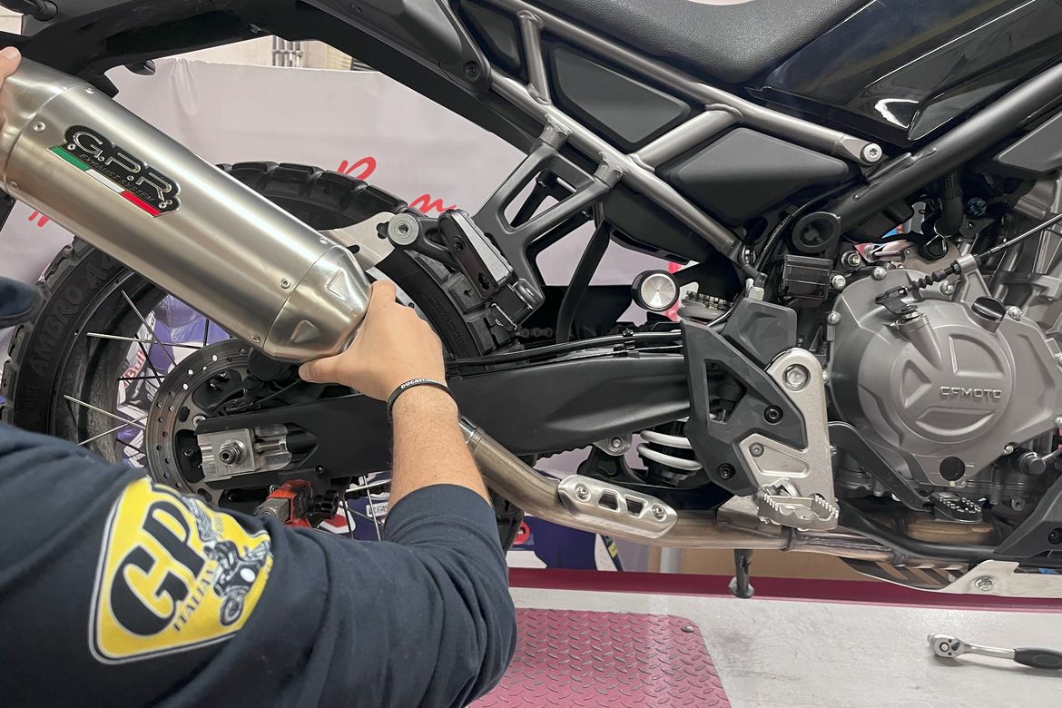 GPR Exhaust per cfmoto 450mt 3 GPR Exhaust per cfmoto 450mt 3