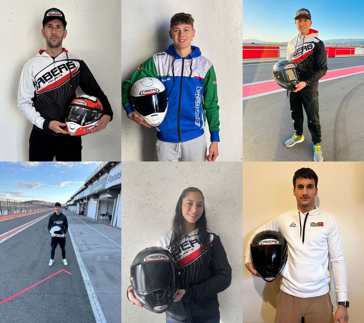 Caberg Line up piloti 2025 Caberg Line up piloti 2025