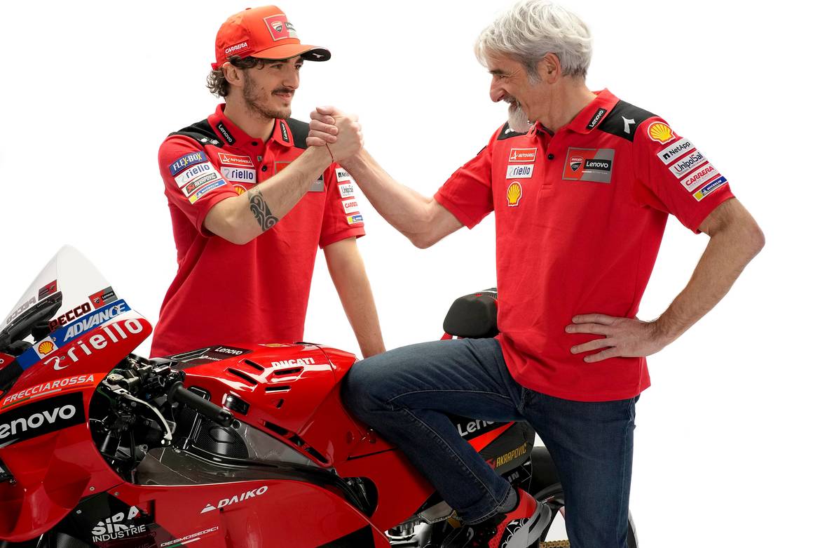 Pecco Bagnaia e Gigi Dall'Igna