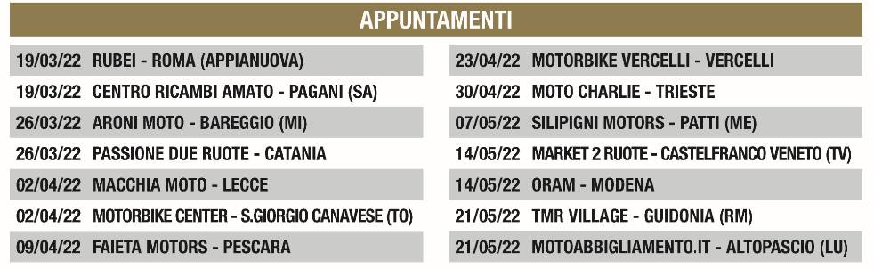 Calendario Nolangroup Shop Tour 2022