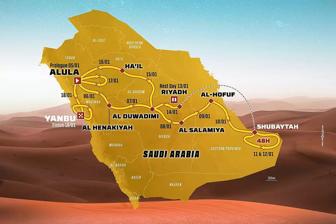 Mappa Dakar 2024