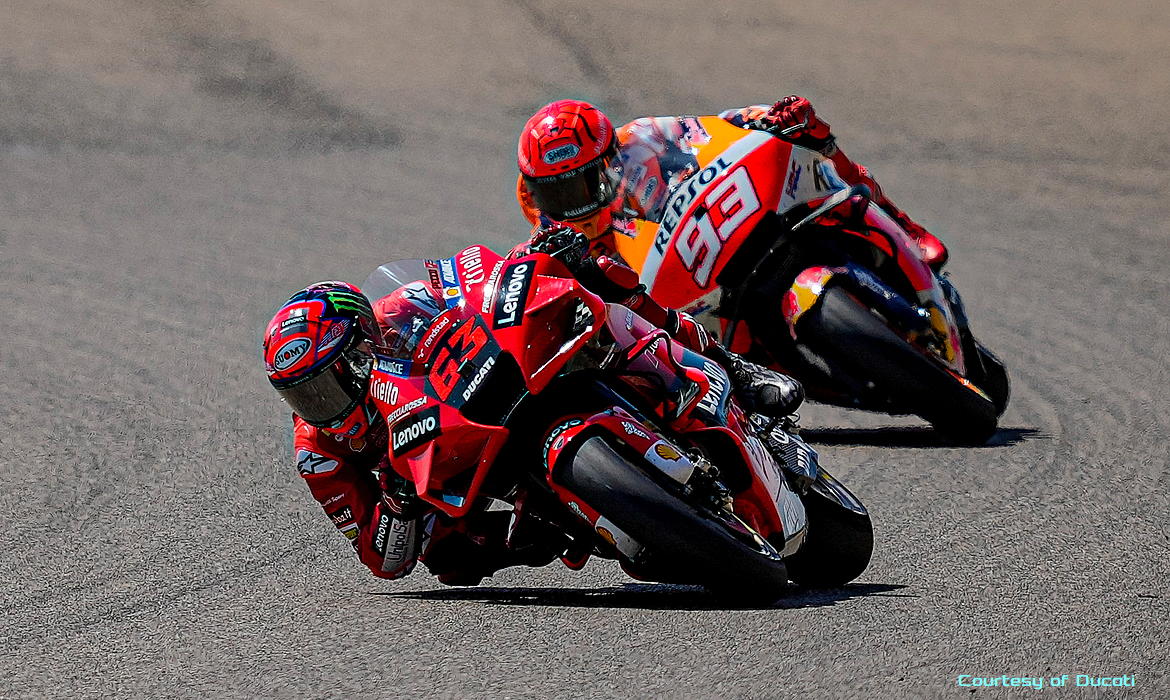 MArquez vs Bagnaia Aragon MArquez vs Bagnaia Aragon