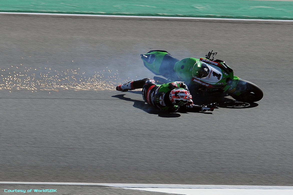 Jonathan Rea caduta Portogallo