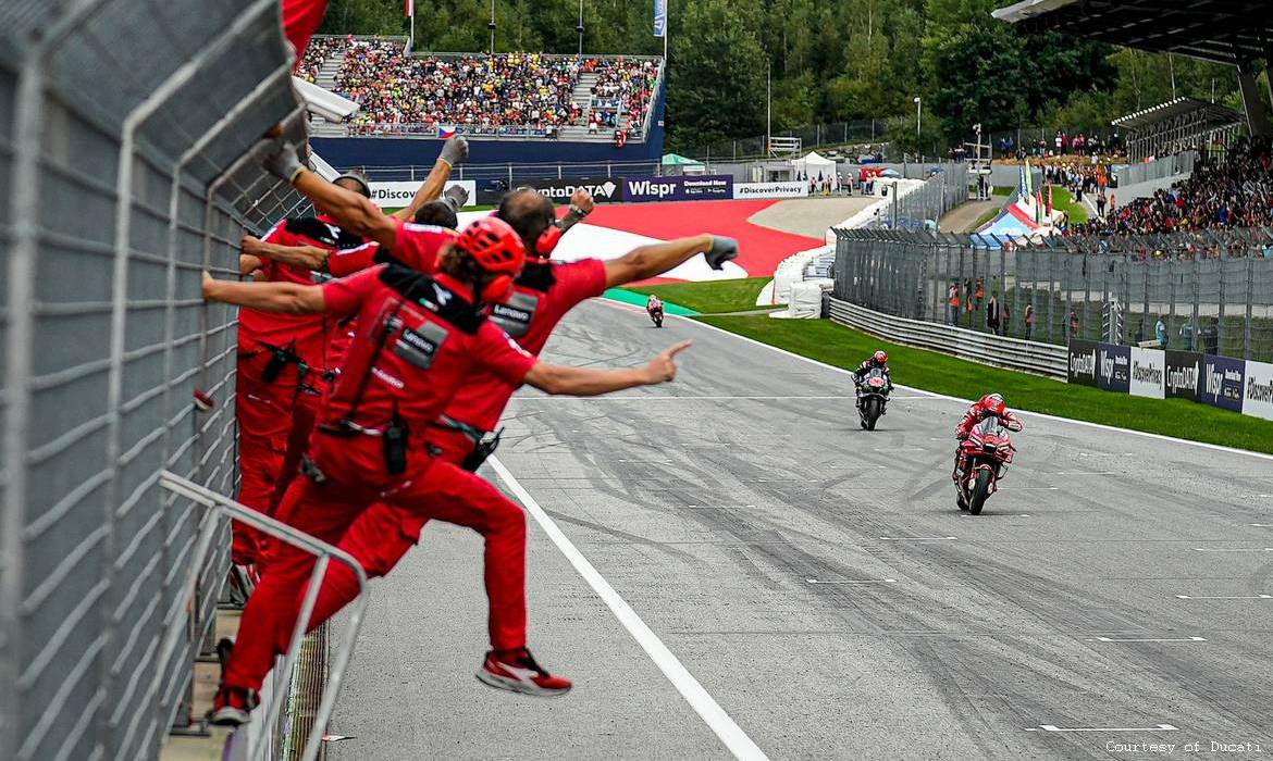 Arrivo MotoGP Austria Arrivo MotoGP Austria