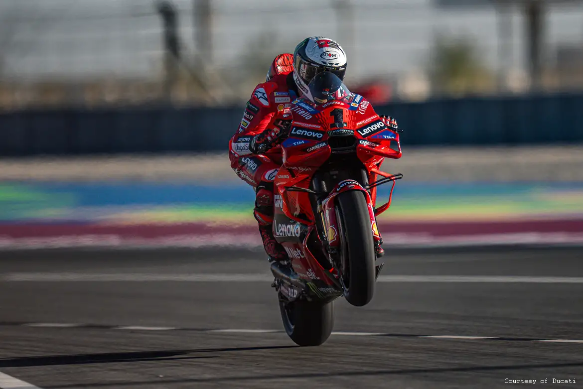 Pecco Bagnaia Ducati MotoGP test Losail