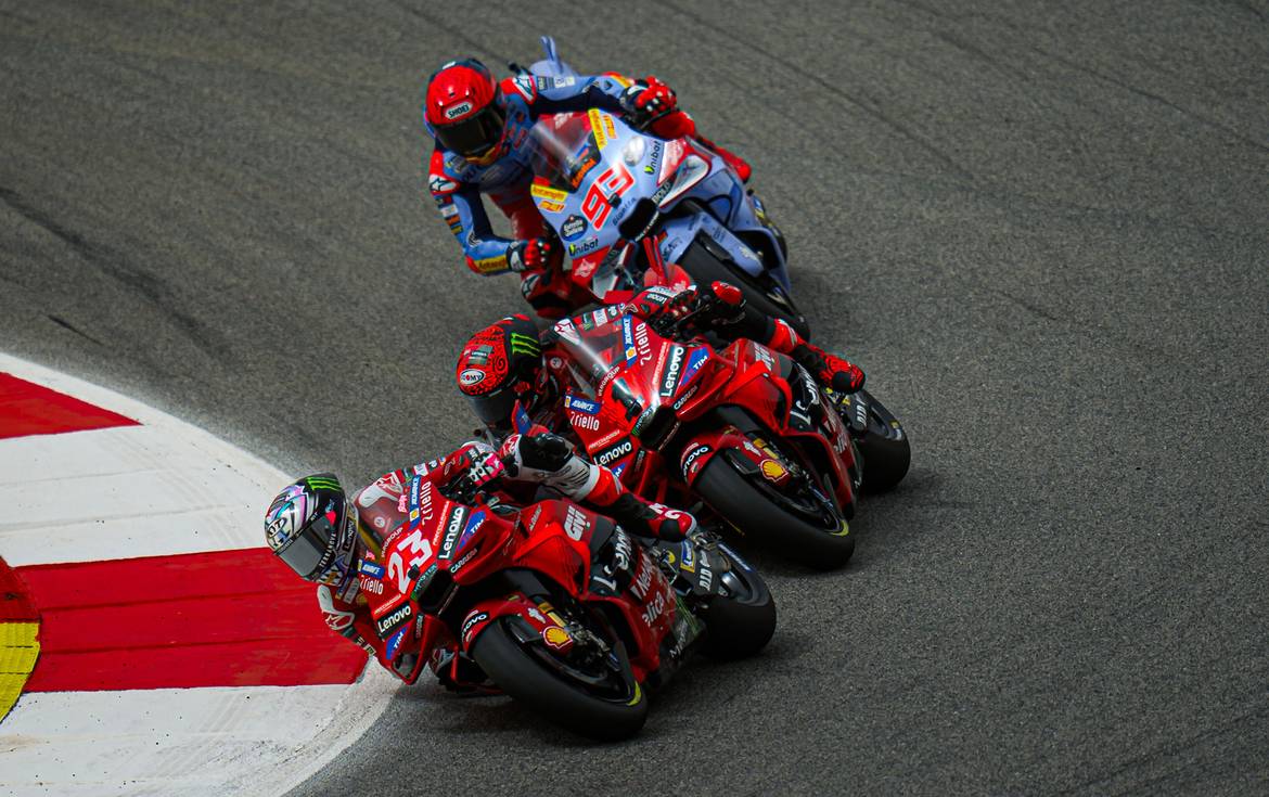 Bastianini, Bagnaia e Marquez Portogallo Bastianini, Bagnaia e Marquez Portogallo