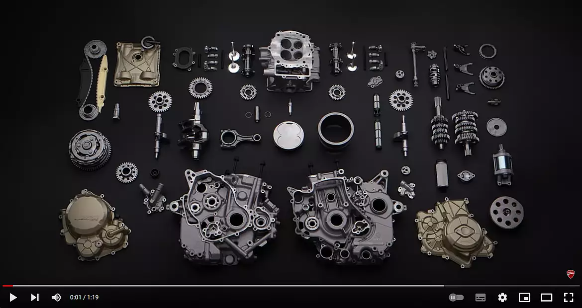 New Ducati Superquadro Mono Engine